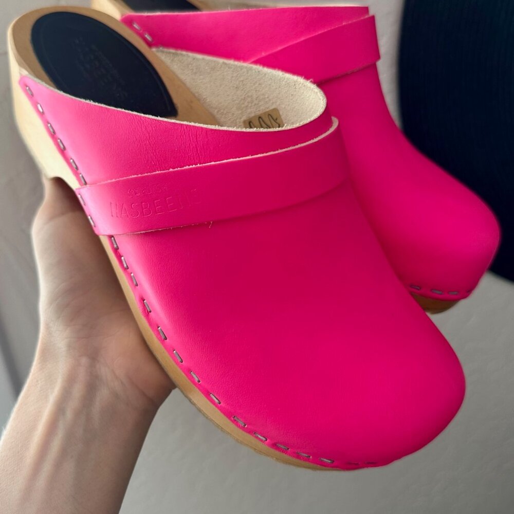 Swedish Hasbeens Husband Clog Size 37